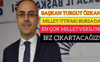 CHP BURSA İL BAŞKANI TURGUT ÖZKAN: